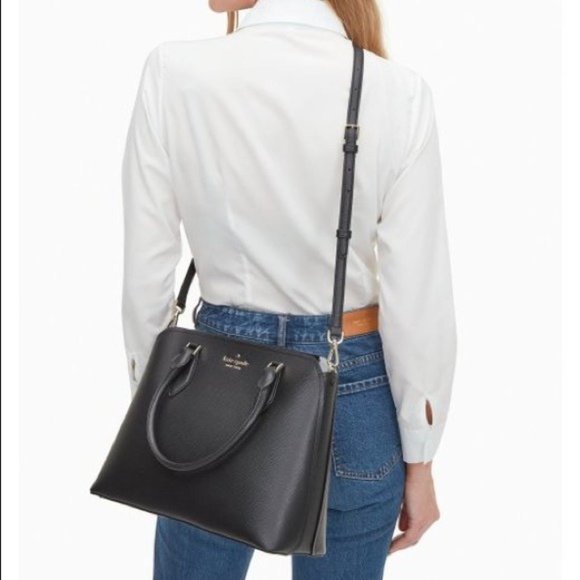 Kate Spade Black Large Darcy Satchel Crossbody - Picture 10 of 10